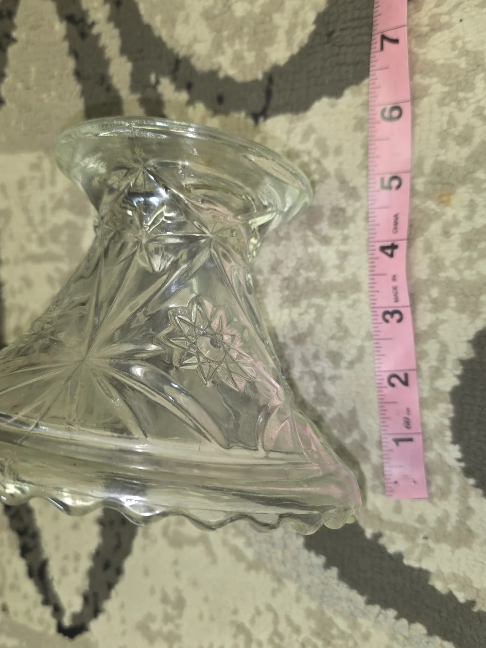 Anchor Hocking Early American Footed Cake Plate - Clear Glass
